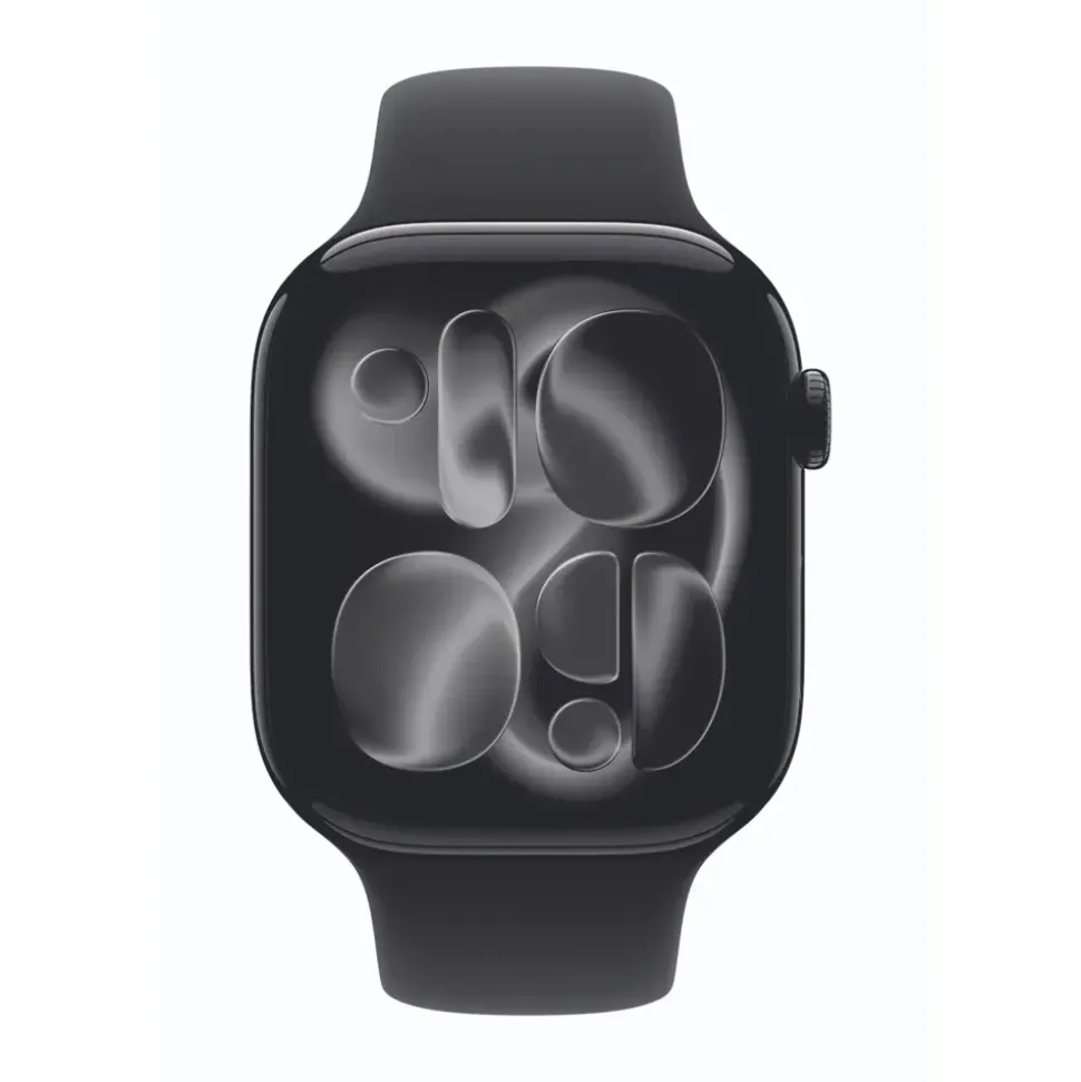 Apple Watch Series 11 GPS 46mm Jet Black Aluminium Sport Band black M/L