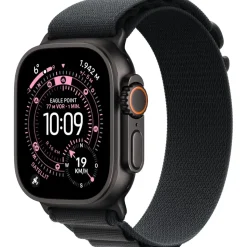 Apple Watch Ultra 3 GPS + Cellular 49 mm Titangehäuse Schwarz Alpine Loop Schwarz M