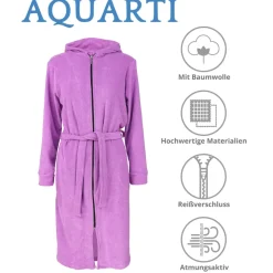 Aquarti Bademantel Aquarti Lila S