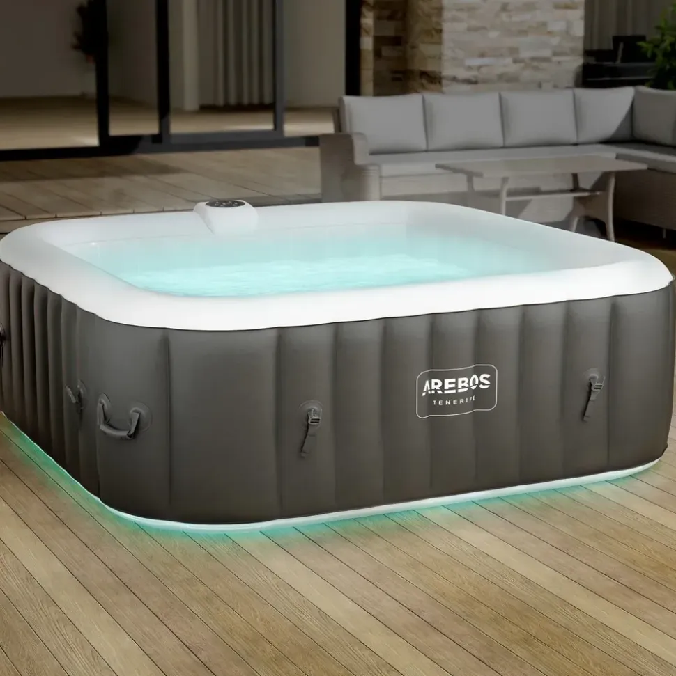 Arebos Whirlpool 185 x 185 cm