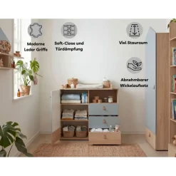 Arthur Berndt Babyzimmer Mega-Set Roofy 6-tlg. 2-türig