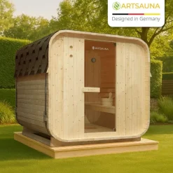Artsauna Fasssauna Nolvik L inkl. 6 kW Ofen + Zubehör
