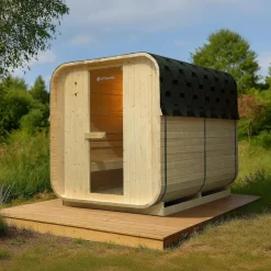 Artsauna Fasssauna Nolvik XL inkl. 8 kW Ofen + Zubehör