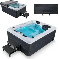 Artsauna Oasis 210 x 160 x 80 cm mit Treppe