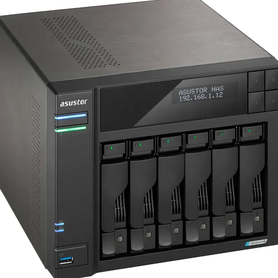 ASUSTOR Lockerstor 6 Gen2+ NAS Desktop, Intel Celeron®, N5105, 8 GB, DDR4