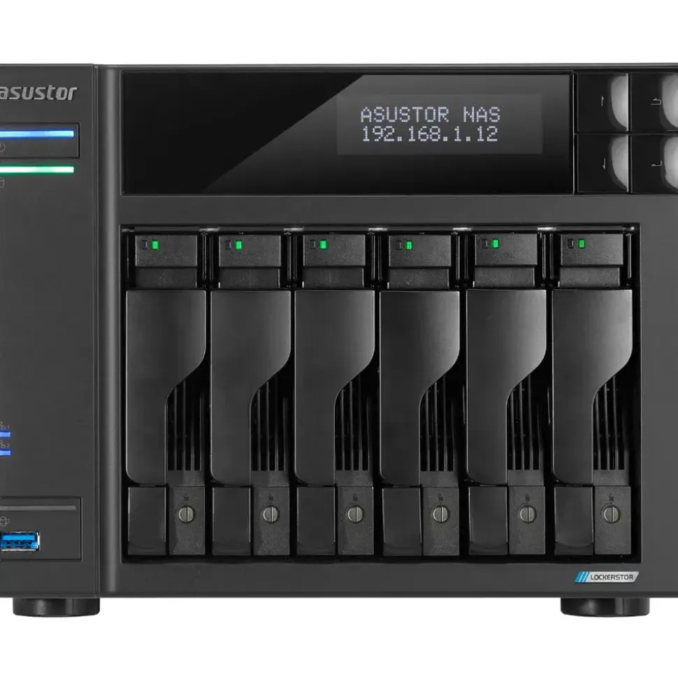ASUSTOR Lockerstor 6 Gen2+ NAS Desktop, Intel Celeron®, N5105, 8 GB, DDR4