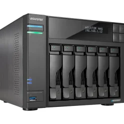 ASUSTOR Lockerstor 6 Gen2+ NAS Desktop, Intel Celeron®, N5105, 8 GB, DDR4
