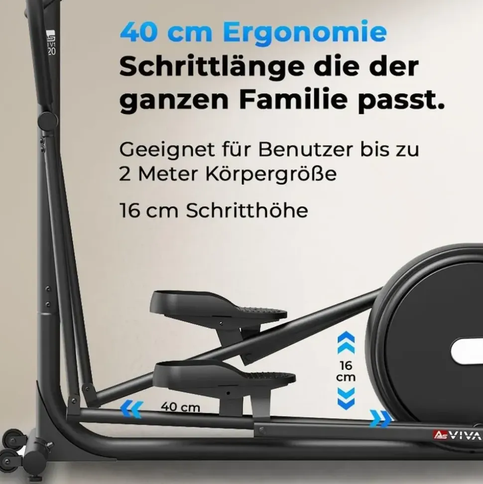 AsVIVA Crosstrainer C29 Schwarz