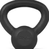 Athlyt Kettlebell Kugelhantel aus Gusseisen 4 kg schwarz