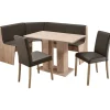 58 aufm Kessel Eckbankgruppe Dania Eiche San Remo Sand/Anthrazit 12048 - Grau