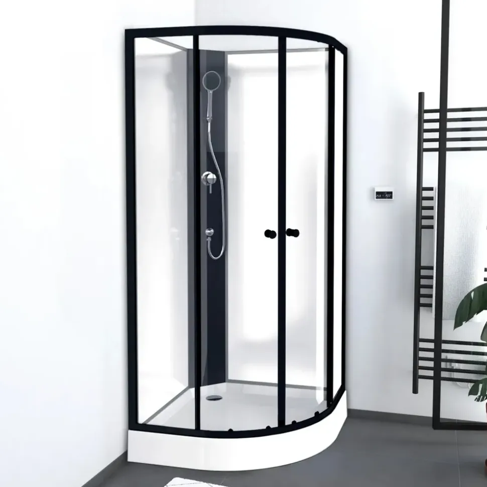 Aurlane Factory Komplettdusche 85 x 85 cm schwarz