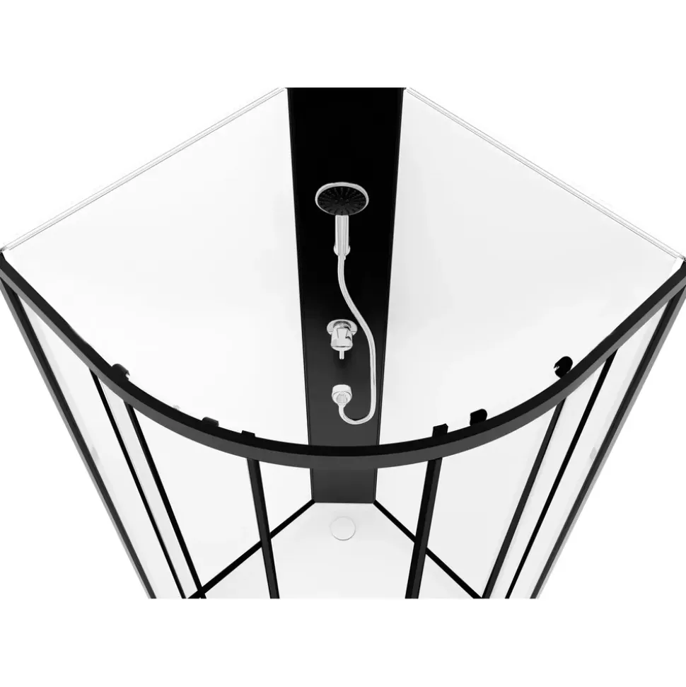 Aurlane Factory Komplettdusche 85 x 85 cm schwarz