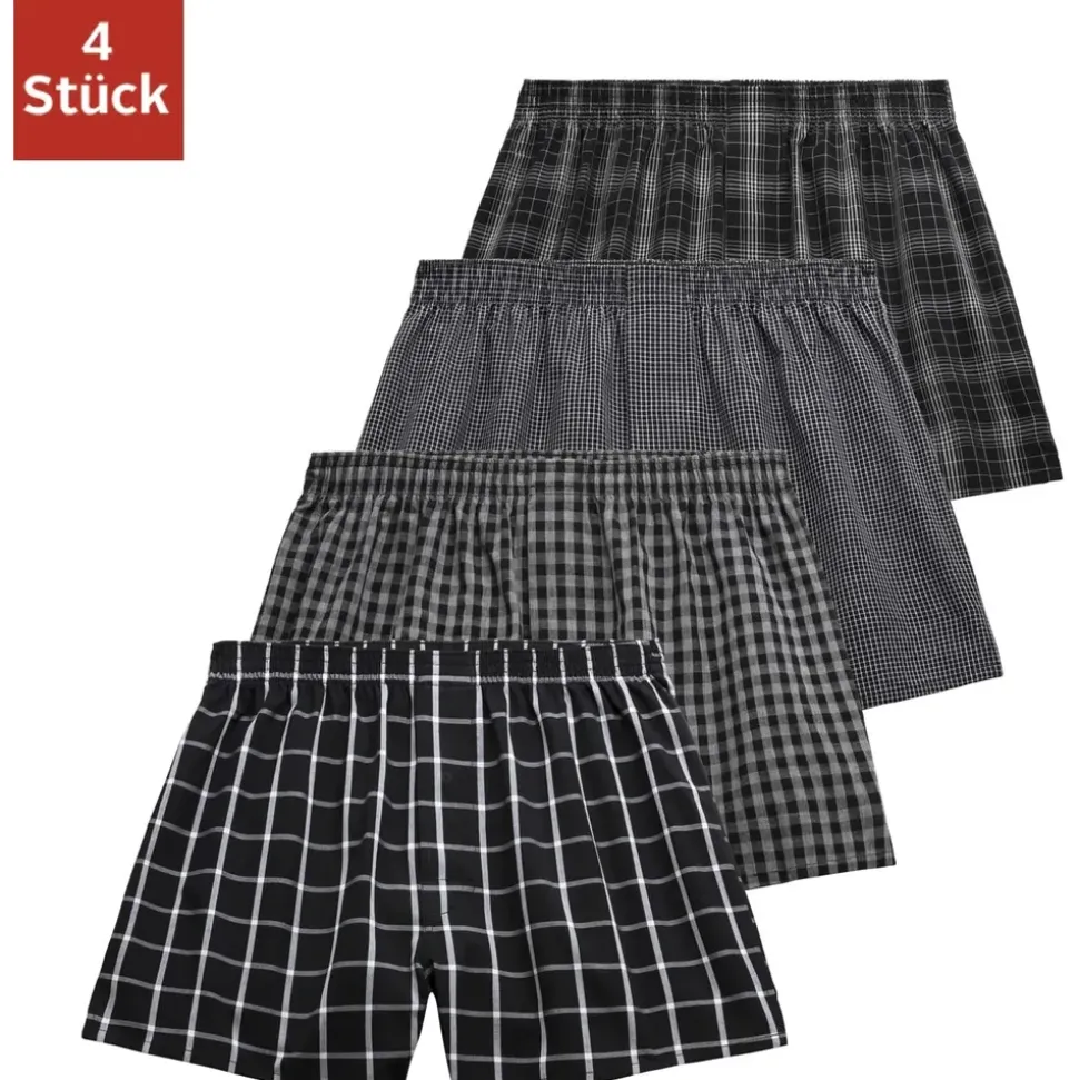 AUTHENTIC LE JOGGER Webboxer AUTHENTIC LE JOGGER schwarz/weiß M 4er Pack