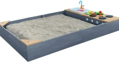 Axi Holzsandkasten Kelly mit Spielküchenzeile Braun/Grau