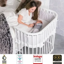 babybay Boxspring Beistellbett schiefergrau