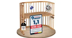 babybay Maxi Beistellbett seidenmatt klarlackiert