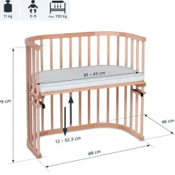babybay Original Beistellbett natur unbehandelt