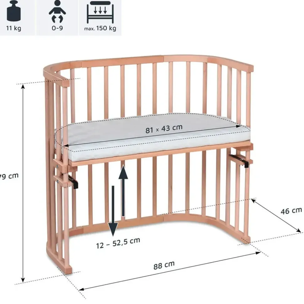 babybay Original Beistellbett natur unbehandelt
