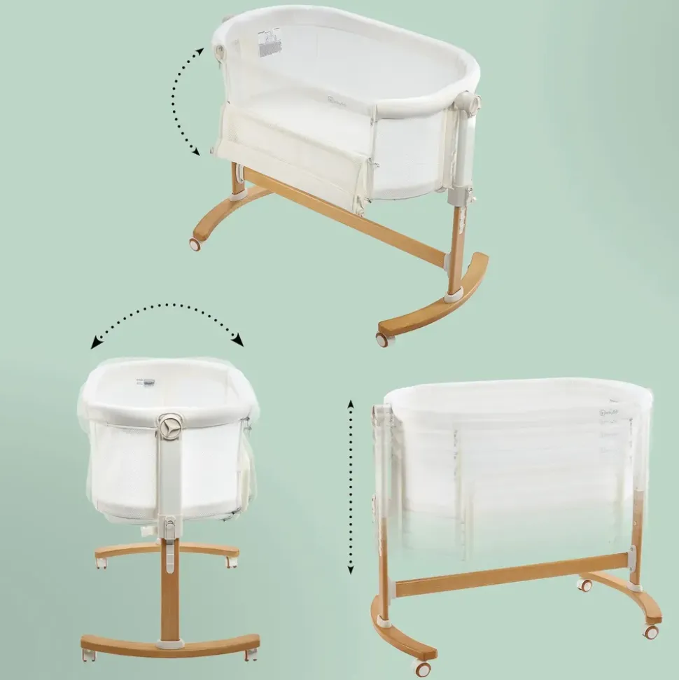 BabyGO Amila Beistellbett creme