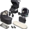 BabyGO 3 in 1 Kinderwagen black