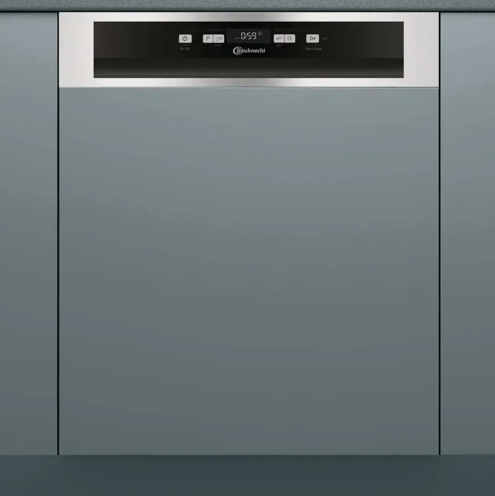 Bauknecht BBC 3B+26 X Einbau-Geschirrspüler (teilintegrierbar, 598 mm breit, Edelstahl)