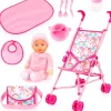 Bayer Puppenbuggy Einhorn pink