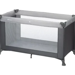 Bebeconfort Soft Dreams, Reisebett Baby, 0–3 Jahre (0–15 kg), leichtes Reisebettchen, Matratze aus Holzfasern & Schaumstoff (60 x 120 cm), Tragetasche, kompakt zusammenklappbar, Tinted Graphite