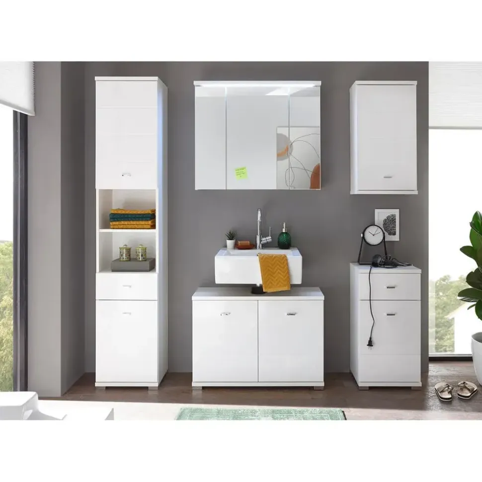 Bega BBK Waschbeckenunterschrank 80 x 57 x 30 cm Weiß