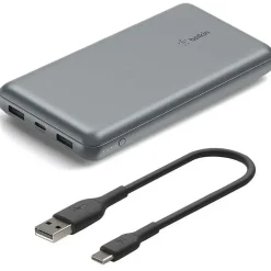 Belkin BoostCharge Powerbank 20K, Spacegrau, 20.000-mAh