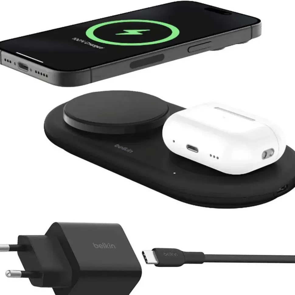 Belkin BoostCharge Pro 2-in-1 - Induktive Ladematte