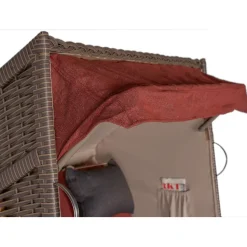 bene living Strandkorb Schleswig Rot