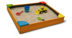 BestLivings Sandkasten mit Abdeckung braun