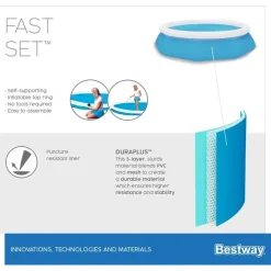BESTWAY Fast Set 305 x 76 cm rund
