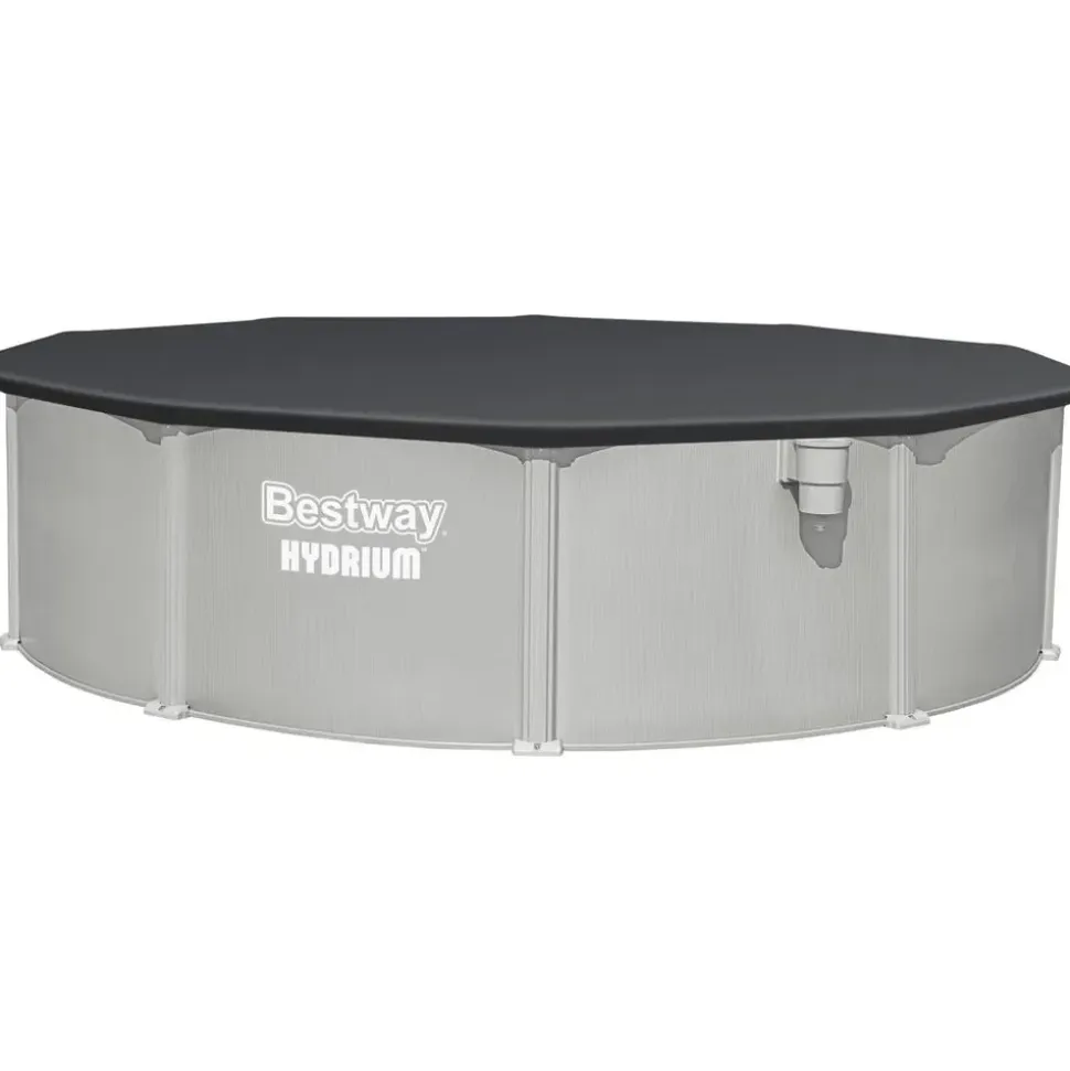 BESTWAY Hydrium Stahlwandpool Komplett-Set Ø 457 x 122 cm inkl. Sandfilteranlage