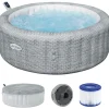 BESTWAY Lay-Z-Spa Bali AirJet 196 x 71 cm Lichtgrau