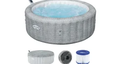 BESTWAY Lay-Z-Spa Bali AirJet 196 x 71 cm Lichtgrau