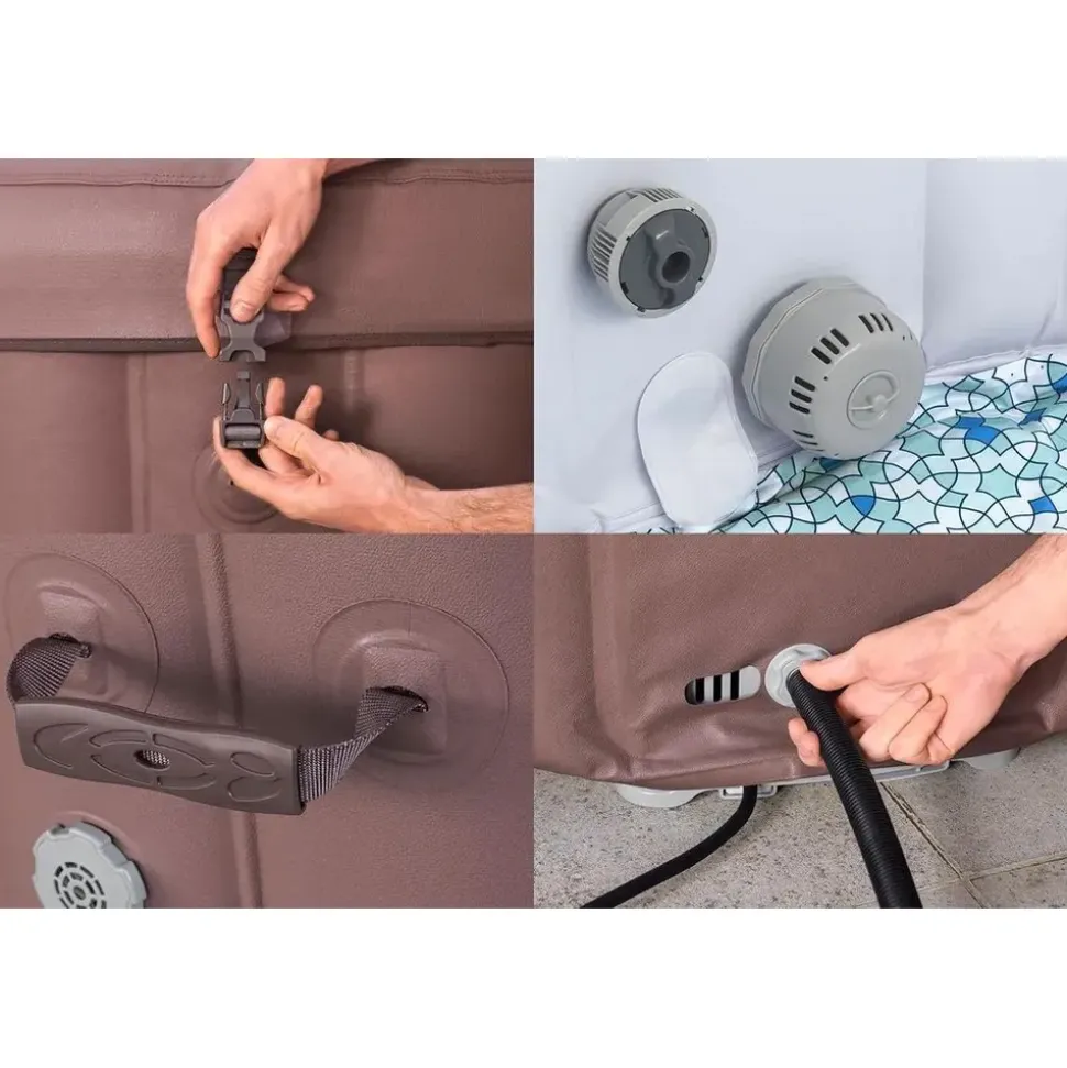 BESTWAY Lay-Z-Spa Hawaii AirJet 196 x 71 cm Terrakotta
