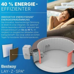 BESTWAY Lay-Z-Spa Maledives HydroJet Pro 54173 inkl. Bodenmatte