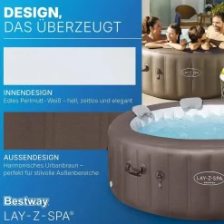 BESTWAY Lay-Z-Spa Maledives HydroJet Pro 54173 inkl. Bodenmatte