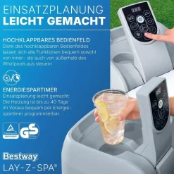 BESTWAY Lay-Z-Spa Miami AirJet 180 x 66 cm Dunkelblau