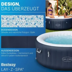 BESTWAY Lay-Z-Spa Miami AirJet 180 x 66 cm Dunkelblau