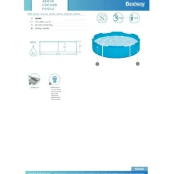 BESTWAY My First Frame Pool Planschdecken 152 x 38 cm