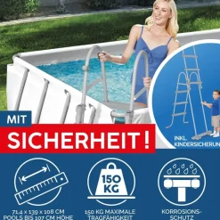BESTWAY Power Steel Frame Pool rechteckig