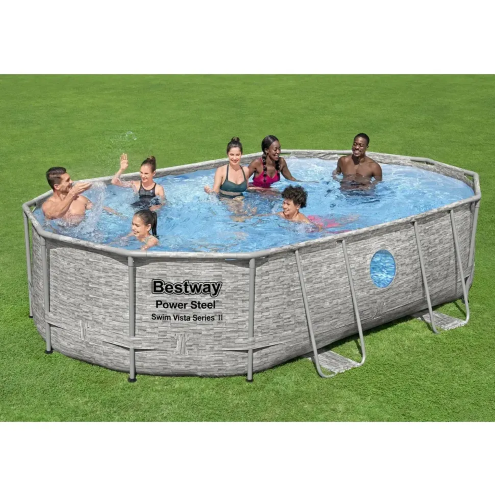BESTWAY Power Steel Swim Vista Series Frame Pool oval