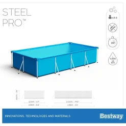 BESTWAY Steel Pro Frame Pool 300 x 201 x 66 cm