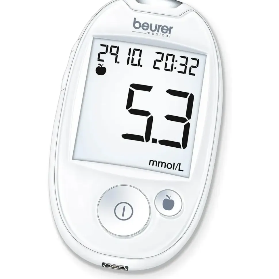 Beurer GL 44 Blutzuckermessgerät weiss mmol/l 1 st