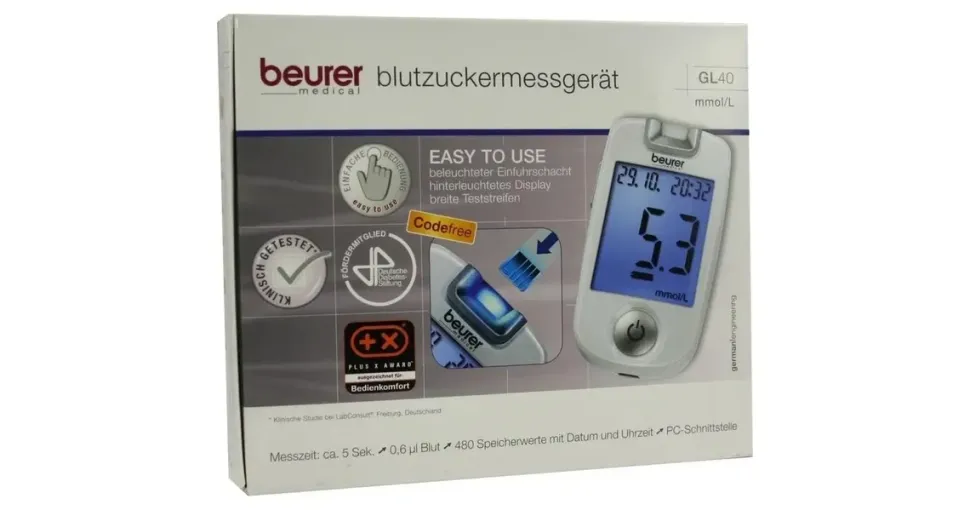 Beurer GL40 mmol/l weiß