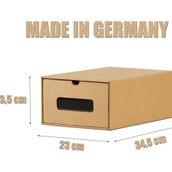 BigDean Schuhbox 20-tlg. braun