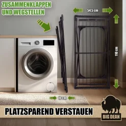 BigDean Wäscheständer 200 ausziehbar