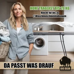 BigDean Wäscheständer 200 ausziehbar